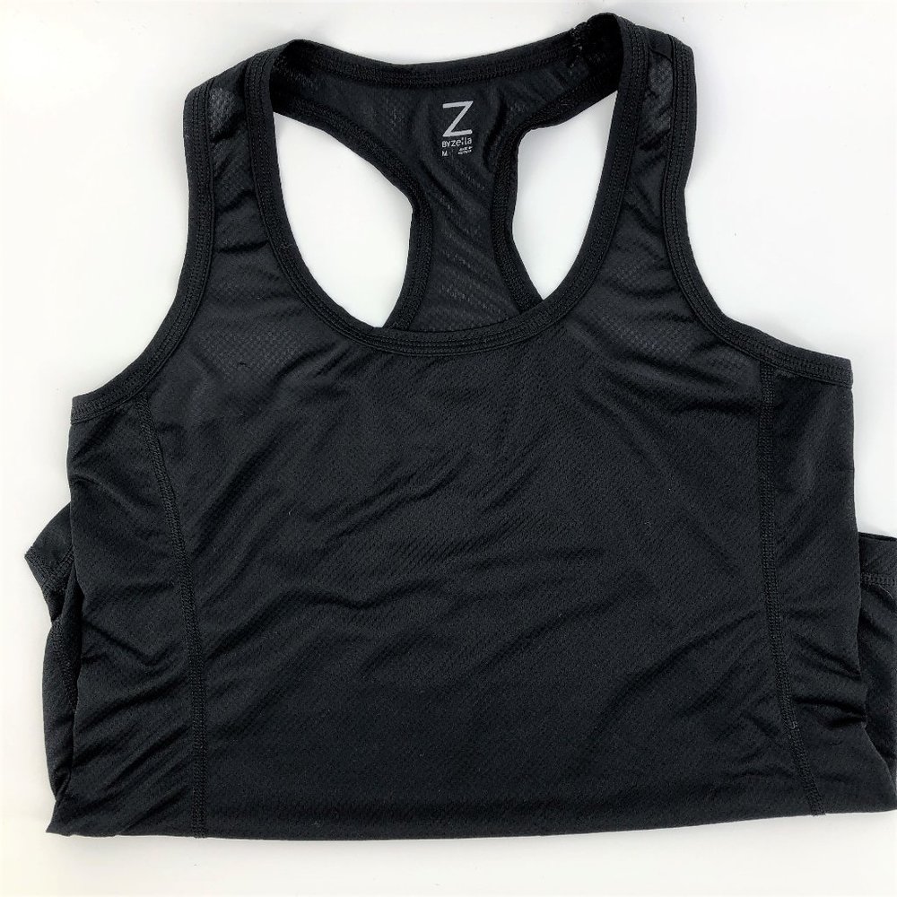 Z by ZELLA Racerback Workout Tank Black Athletic